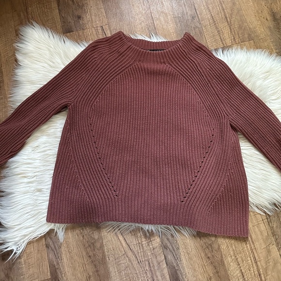 ATHLETA Rockland Knit Sweater In Havana Brown - Picture 4 of 6